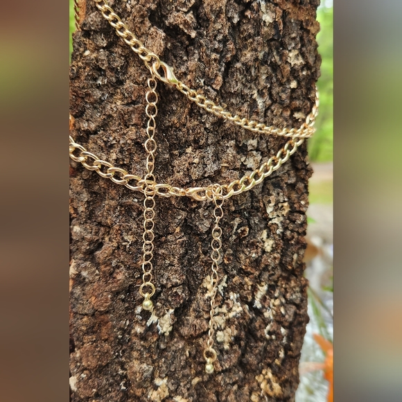 Gold necklace, Set of 2 - Picture 6 of 8